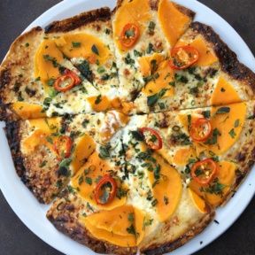 Gluten-free squash pizza from Stella Barra Pizzeria